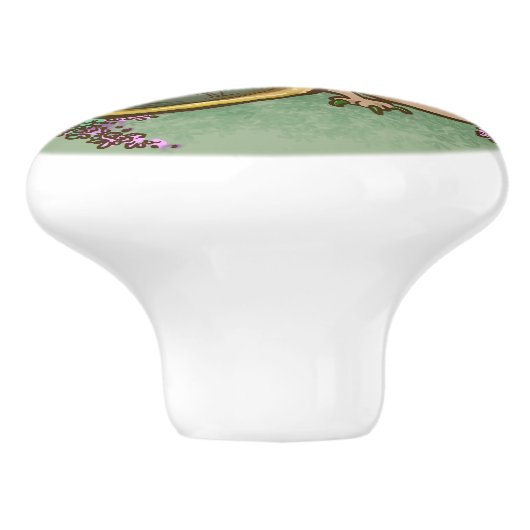 Thyme für lillische Drachen Keramikknauf (Seitenansicht)