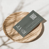 Thyme Green Wedding QR Code UAWG Begleitkarte