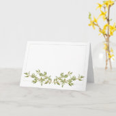THYME Grußkarte / Querformat Karte (Gelbe Blume)
