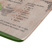 Thyme Herb Botanical Info Small Cutting Board Schneidebrett (Ecke)