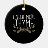 Thyme Herb Pflanze Keramik Ornament (Vorne)