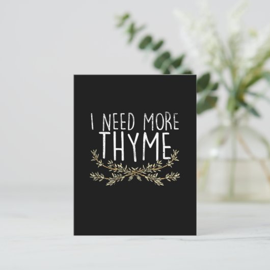 Thyme Herb Pflanze Postkarte (Stehend Vorderseite)
