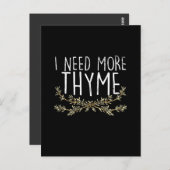 Thyme Herb Pflanze Postkarte (Vorne/Hinten)