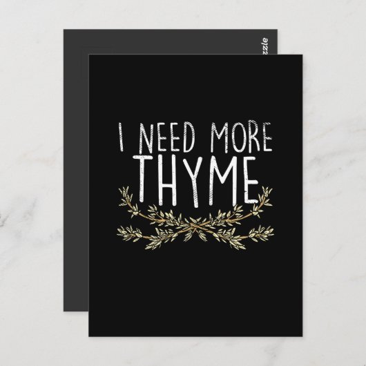 Thyme Herb Pflanze Postkarte (Vorne/Hinten)