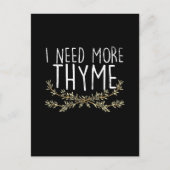 Thyme Herb Pflanze Postkarte (Vorderseite)