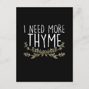 Thyme Herb Pflanze Postkarte