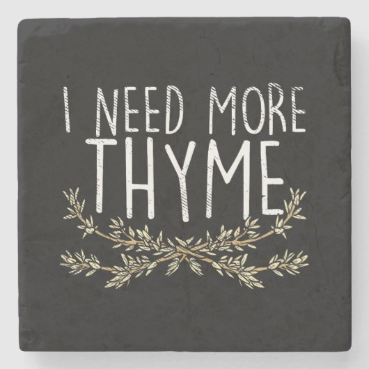 Thyme Herb Pflanze Steinuntersetzer (Vorderseite)