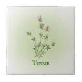 Thyme Herbal Design Keramik Tile Fliese (Vorderseite)