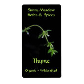 Thyme Herbal Labels (Vorne)