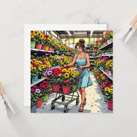 Thyme in Garden | Funny Puff für den Freund Karte (Vorderseite/Rückseite Beispiel)