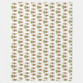 Thyme Kräutern Botanische Sage Rosemary Green Patc Fleecedecke (Vorderseite)