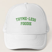Thyme-less-Feinschmecker, Funny-Feinschmecker Truckerkappe (Vorderseite)