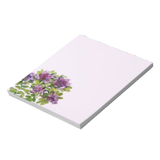 Thyme mit Aquarelltafel bemalt Notizblock (Rotiert)