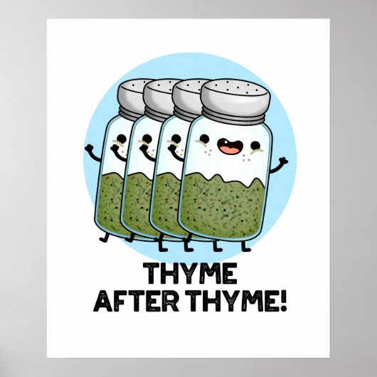 Thyme nach Thyme Funny Herb Pub Poster (Vorne)