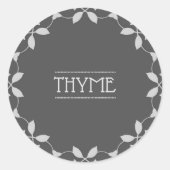 Thyme Spice Jar Sticker Labels (Vorderseite)