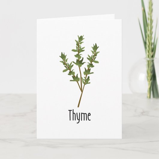 Thyme Spices Herb Karte (Vorderseite)