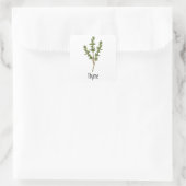 Thyme Spices Herb Quadratischer Aufkleber (Tasche)