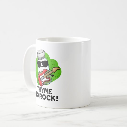 Thyme to Rock Funny Herb Pub Kaffeetasse (Vorderseite Links)