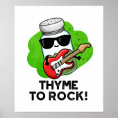 Thyme to Rock Funny Herb Pub Poster (Vorne)