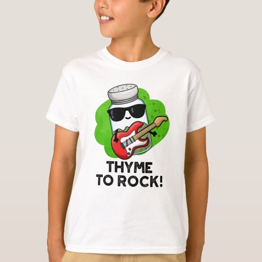 Thyme to Rock Funny Herb Pub T-Shirt (Vorderseite)