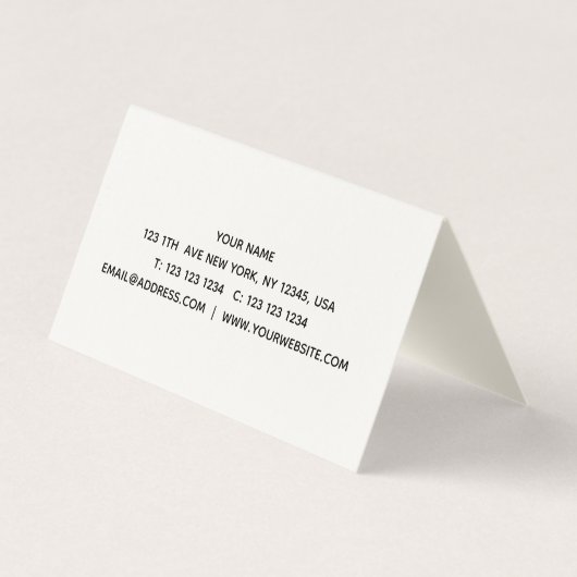 Thyme Visitenkarten (Rückseite)