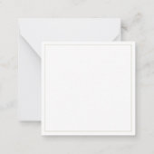THYME WREATH 2,5" Square Flat Note Card Mitteilungskarte (Rückseite)