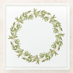 THYME WREATH Glass Drink Untersetzer