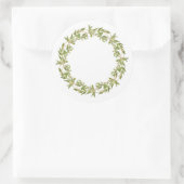 THYME WREATH Große Round Stickers (Tasche)