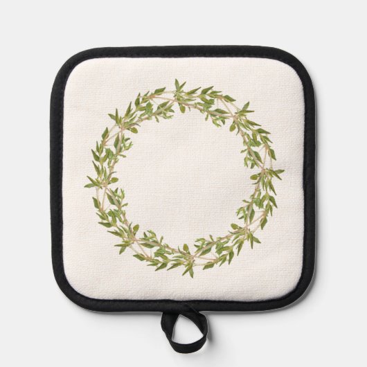 THYME WREATH Pot Holder Topflappen (Vorderseite)