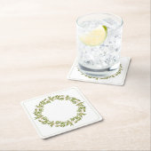 THYME WREATH Square Paper Untersetzer (Vor Ort)