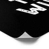 Thyme zu Wein Down Funny Chill Pun Dark BG Poster (Ecke)