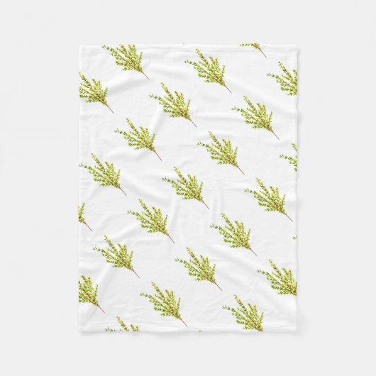 Thymian Kräuter Botanische Kräuter Fleecedecke (Vorderseite)