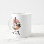 Thymian zum Wein Funny Chill Pub Kaffeetasse (Vorderseite Links)