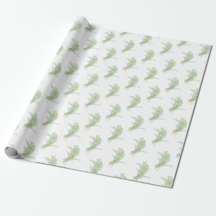 Thymianzeichnung Geschenkpapier