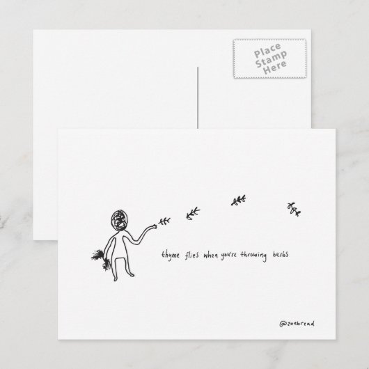 Thymikpostkarte Postkarte (Vorne/Hinten)