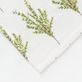 Thymikraut Botanische Pflanze Kraut Grünes Muster Fleecedecke (Ecke)