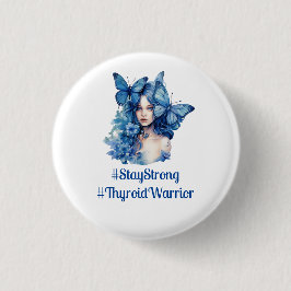 Thyroid Awareness-Hashtags Foto Inhaber Button