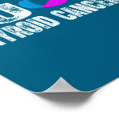 Thyroid Cancer Awareness Retro Thyroid Cancer Surv Poster (Ecke)