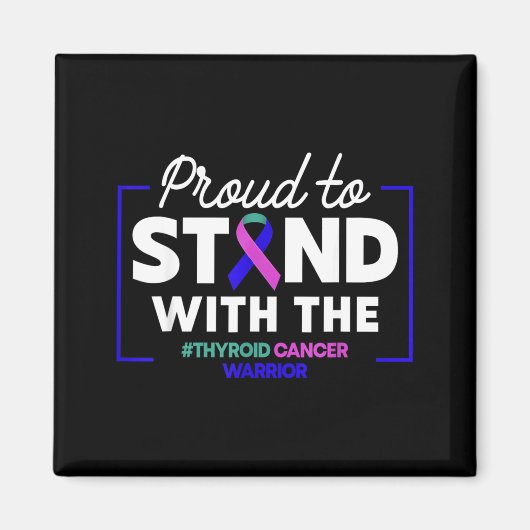Thyroid Cancer Awareness Support Family Magnet (Vorne)