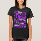 Thyroid Cancer Awareness  Thyroid Cancer Ribbon T-Shirt (Vorderseite)