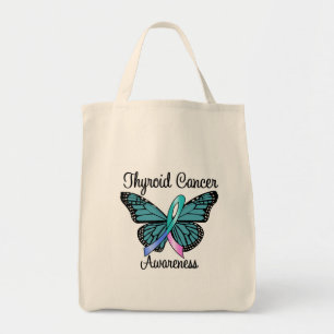 Thyroid Cancer Butterfly Ribbon Tragetasche