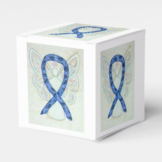 Thyroid Paisley Awareness Ribbon Angel Favor Box Geschenkschachtel (Vorderseite)