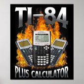 Ti-84 Plus Calculator Funny Math Teacher Poster (Vorne)