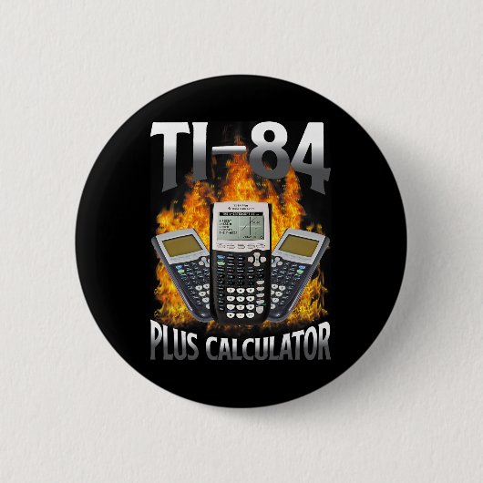 Ti-84 Plus Rechner Lustiger Mathe Lehrer Button (Vorderseite)
