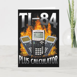 Ti-84 Plus Rechner Lustiger Mathe Lehrer Karte