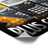 Ti-84 Plus Rechner Lustiger Mathe Lehrer Poster (Ecke)
