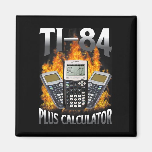 Ti-84 Plus Rechner Lustiger Mathelehrer  Magnet (Vorne)