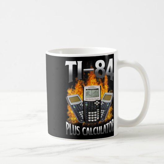 Ti-84 Plus Rechner Lustiger Mathematik-Lehrer Kaffeetasse (Rechts)
