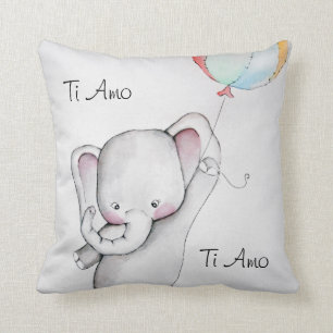 Ti Amo Baby Elephant Throw Kissen
