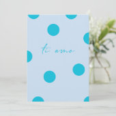 Ti amo flat Greeting Card Karte (Stehend Vorderseite)